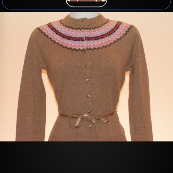 Jcrew fair isle sweater 100% lambswool small new - Picture 3 of 3